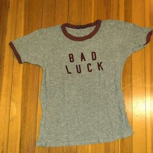 Vintage Brandy Melville BAD LUCK Shirt